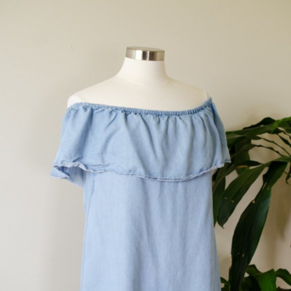 BB Dacota Denim mini dress or tunic Size M - Picture 2 of 6
